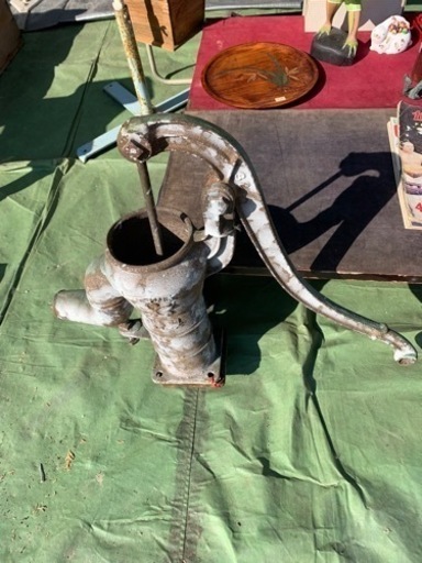 昭和レトロ、桜マーク、井戸用、手押しポンプ