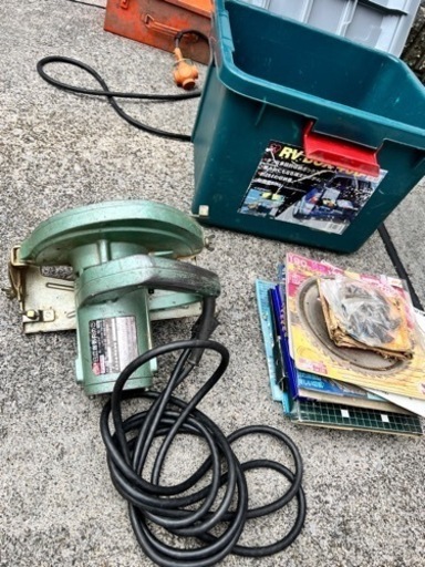 日立電気　マルノコ　工具　普通丸のこ185mm