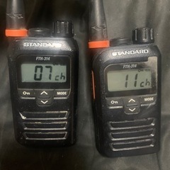 本日or明日取りに来れる方！　中古トランシーバー（無線機）2台