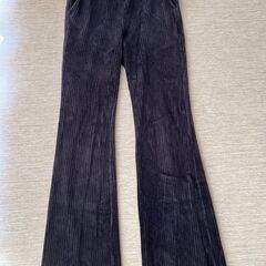 ユニクロ　黒　Sサイズ　ベロアズボン・パンツ・ボトムズ　品番24...
