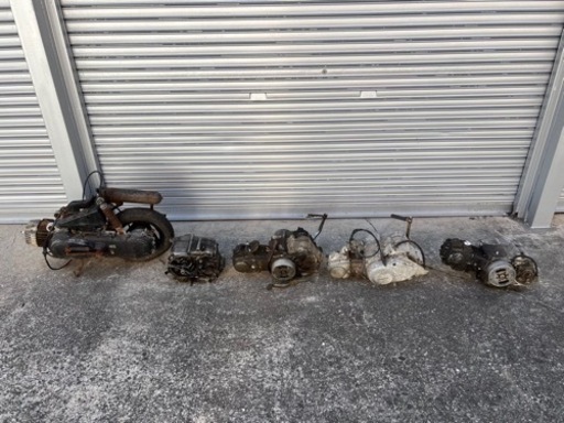 ホンダ　モンキー　Ｚ５０ＪＥエンジン、モトコンポ　エンジン　カブ用リアボックス、ジャンク