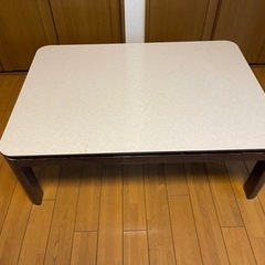 長方形テーブル　横104.縦74.高34  ※こたつコードなしの画像