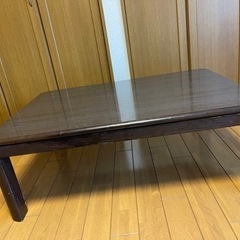 長方形テーブル　横104.縦74.高34  ※こたつコードなしの画像