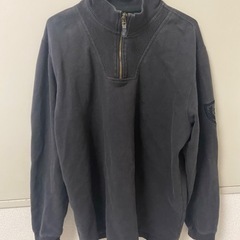 ハーフジップスウェット