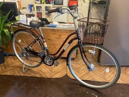 【LEDオートライト】6段ギア　27インチ自転車