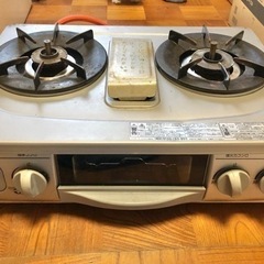 パロマ　LPガス　ガスレンジ　ガスコンロ　2口　中古　プロパンガス 