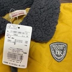 🧥再値下♬新品未使用タグ付きBranchesブランシェス子供キルティングコート冬服の画像