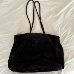 〈レア〉　PRADA バックスキン　トート　ブラックの画像