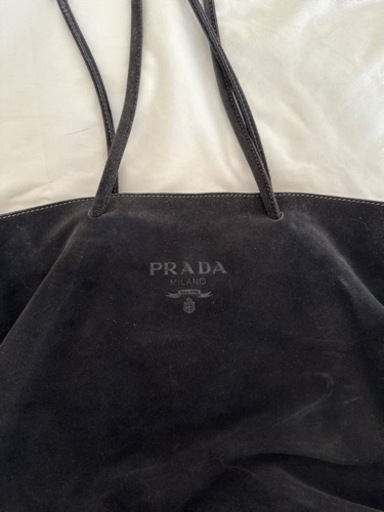 〈レア〉　PRADA バックスキン　トート　ブラック