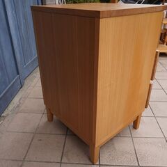 無印良品 タモ 3段チェスト キャビネット 廃盤
