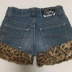デニムショートパンツ130cmの画像