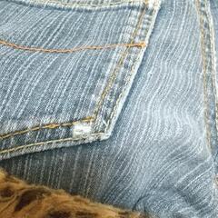 デニムショートパンツ130cmの画像