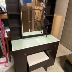 【中古品】ドレッサー　鏡面台　化粧台