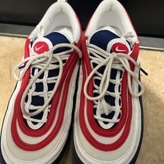 NIKE AIR MAX97  28.5cm 白青赤 ナイキ エ...