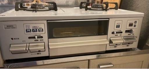 ノーリツ NORITZ ガスコンロ ピッタリフィット ライトグレー  NLW2261TQ2SGL 都市ガス12A・13A用