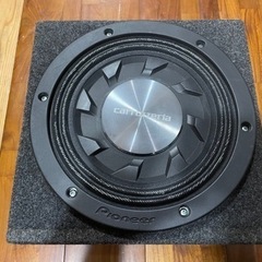 カロッツェリア　サブウーファー最大1000w BOX業者作成　アンプセット売り　取り付けに必要な配線付き