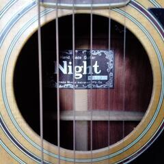 Night ナイト No.150 アコースティックギター/アコギ ホワイト ハンドメイドの画像