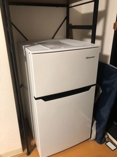 ハイセンス　冷蔵庫　＋　冷蔵庫ラック　セット