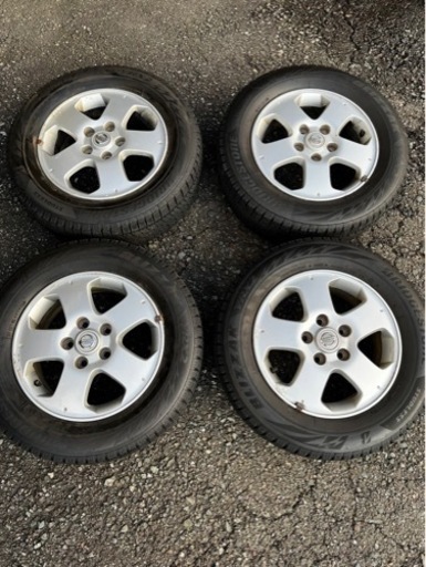 ☆日産セレナ純正ホイール15インチ タイヤ:ブリヂストンVRX2 195/65/R15 2018年製　4本