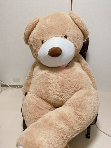 テディベア 定価7,280円 LOVESOUND ぬいぐるみ 特大 クマ抱き枕 ふわふわぬいぐるみ (200cm, ブラウン)
