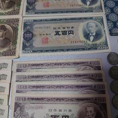 即日発送 旧札 古銭 アンティーク 聖徳太子 伊藤博文 岩倉具視 板垣退助 旧壱万円札 ピン札 連番 日本銀行券 レアの画像