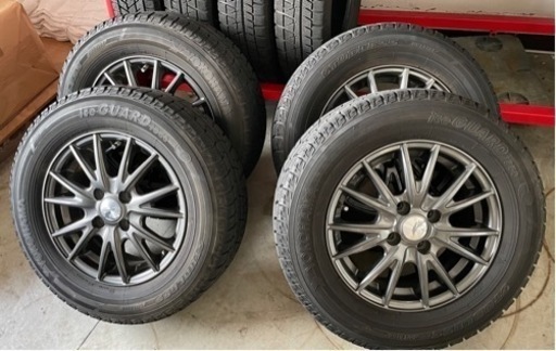 値下げ　スタッドレスタイヤ　4本　タイヤ6分山〜7分山