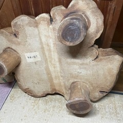 一枚板テーブル【布団屋さんからもらいました】