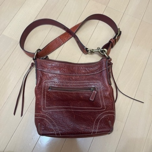 COACH ハンドバッグ ショルダーバッグ ワインレッド
