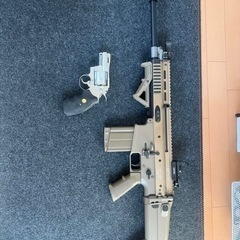 電動ガンscar-h ガスガンコルトパイソン　ガスガン　ハイキャ...