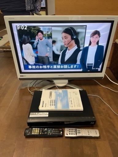 SHARP AQUOS テレビ　レコーダー　セット　HDMI 2009年製