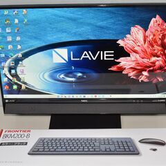中古良品 一体型パソコン 最新Windows11 NEC DA770/F Core i7-6500U/大容量HDD3TB/メモリ8GB/ブルーレイ/23.8インチ/カメラ/テレビ機能