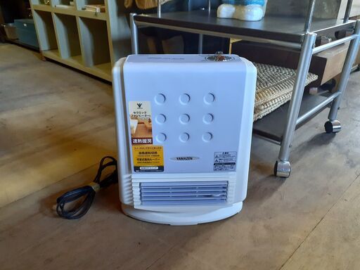 山善 ヤマゼン セラミックファンヒーター DF-A12 2008年製 電気ヒーター 電気ストーブ コンパクト　/TJ-0563 2F