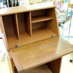 浜本工芸 ライティングビューロー 幅65×奥45-65×高104cm ライティング