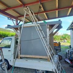軽トラック　荷台小屋　物入れ