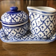 新品　ミルク砂糖入れセット