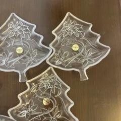 クリスマスプレート　ガラス　SOGAの画像