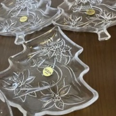 クリスマスプレート　ガラス　SOGAの画像