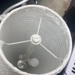 IKEA フロアランプ ホワイト フロアライト 和紙 ハンドメイド ライト 照明の画像