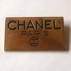 シャネル ヴィンテージ ブローチ ロゴプレート ココマーク CC スクエア