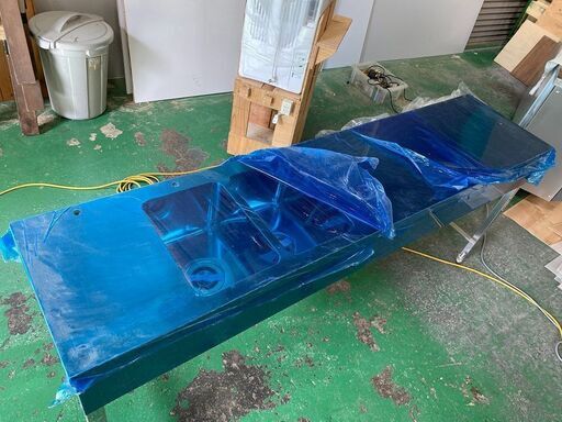 キッチンカー用・ステンレス2槽シンクW1950×D450×H800