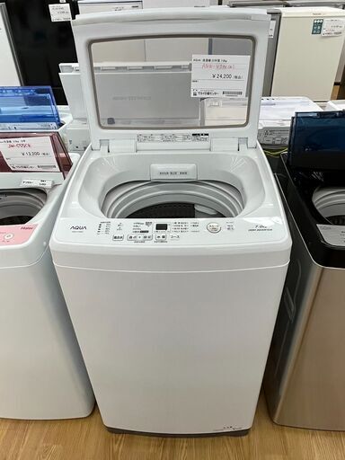 ★ジモティ割あり★ AQUA 洗濯機 7.0ｋｇ 年式22年 動作確認／クリーニング済み SJ688