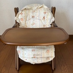 値下げしました！ 北川木工販売 スライドベビーチェアの画像