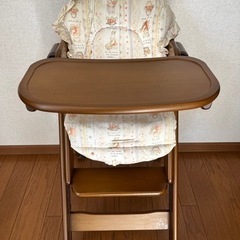 値下げしました！ 北川木工販売 スライドベビーチェアの画像