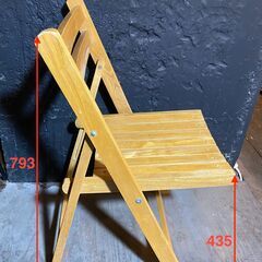【1000円CP中！】 折りたたみ木製チェアの画像