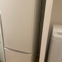 三菱　2ドア冷蔵庫168ℓ（21年製）