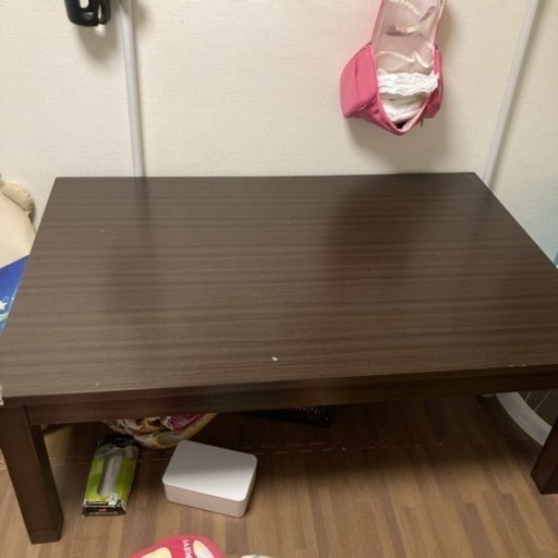 大きいサイズ長方形コタツ　背高こたつ