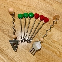 レトロなフォーク・ピック 8本セット