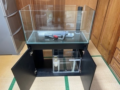 (値下げ)90×45×45のオーバーフローガラス水槽　