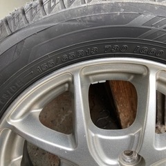 ほぼ新品！！　軽自動車　冬タイヤホイールセットの画像