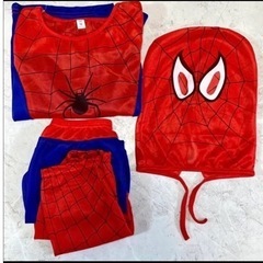 【新品】ハロウィン　スパイダーマン3点セット　キッズ  Ｌサイズ